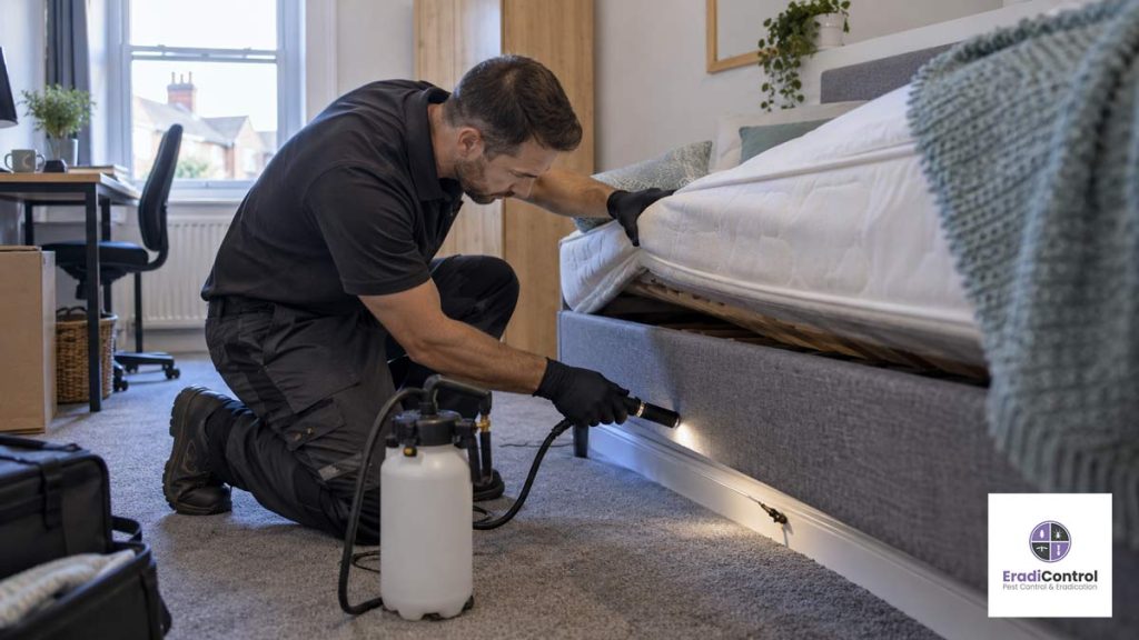 Professional bed bug treatment in a Southampton rental property.