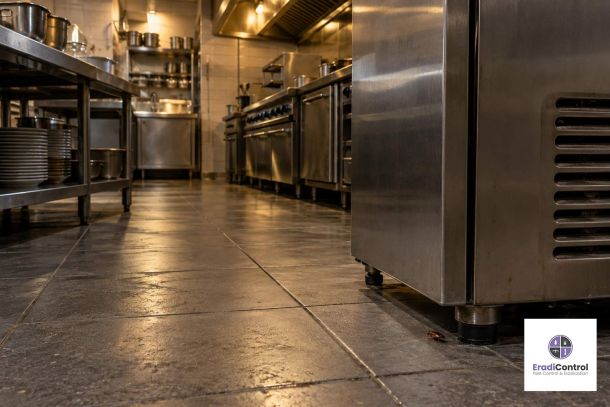 Cockroach activity in a Southampton restaurant commercial kitchen